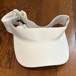 Athleta Ribbed Visor in Cream